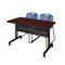 Kobe Rectangle FlipTop Table, 48" W, 29" H, Laminate Top, Mahogany MKFTM4824MH44BE - alternate 1
